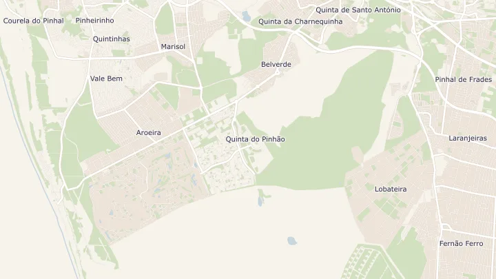 Mapa okolicy: Amora. Zaznaczony obszar o promieniu 300 metrów wokół przybliżonego środka lokalizacji.